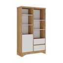 Ver imagem 4 de Armário Para Escritório Ou Home Office Space Com 1 Porta 2 Gavetas E Tampo Em Tamburato