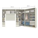 Ver imagem 2 de Quarto Modulado Casal Ambiente 5 New Predileto 5 Peças Areia - Henn