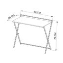 Ver imagem 3 de Escrivaninha Mesa Escritório Industrial Dobrável 94cm Simples P1022