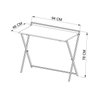 Escrivaninha Mesa Escritório Industrial Dobrável 94cm Simples P1022 - 3