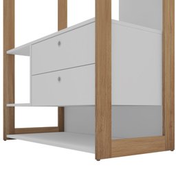 Kit Closet Cali 2 Gavetas e Sapateira com Espelho - 5 Kit Closet Cali 2 Gavetas e Sapateira com Espelho - 5