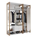 Ver imagem 2 de Kit Closet Cali 2 Gavetas e Sapateira com Espelho