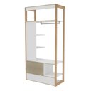 Ver imagem 4 de Kit Closet Cali 2 Gavetas e Sapateira com Espelho