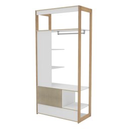 Kit Closet Cali 2 Gavetas e Sapateira com Espelho - 4 Kit Closet Cali 2 Gavetas e Sapateira com Espelho - 4