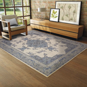 Ver imagem 1 de Tapete Sala Tabriz Azul 150x200 Cm Tipo Belga Persa Classico