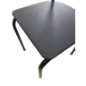 Cadeira Preta para Cozinha Jantar Metal Tubular Almofadada Assento Preto Medcombo - 3