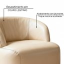 Ver imagem 5 de Poltrona de Couro Legítimo Giratória Luna