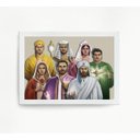 Ver imagem 2 de Quadro Fraternidade Branca 7 Raios Cósmicos 24x18cm - com vidro:Madeira preta