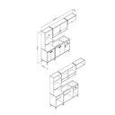 Ver imagem 3 de Cozinha Torino 9 Portas e 1 Gaveta Mb 9001 Marrom/Mel/Off White