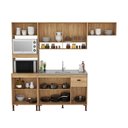 Ver imagem 5 de Cozinha Torino 9 Portas e 1 Gaveta Mb 9001 Marrom/Mel/Off White