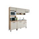 Ver imagem 2 de Cozinha Torino 9 Portas e 1 Gaveta Mb 9001 Marrom/Mel/Off White