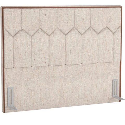 Cabeceira Cama Box Casal King 195 Cm P05 Londres Linho Bege Claro - Lyam Decor