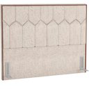Ver imagem 1 de Cabeceira Cama Box Casal King 195 Cm P05 Londres Linho Bege Claro - Lyam Decor
