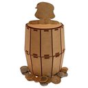 Ver imagem 3 de Cofrinho de Moedas Barril Turma do Chaves em Madeira Decor