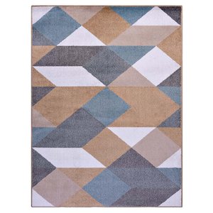 Tapete para Sala Classic Maiorca 25 Caramelo-Azul 2,00x2,50M - J Serrano