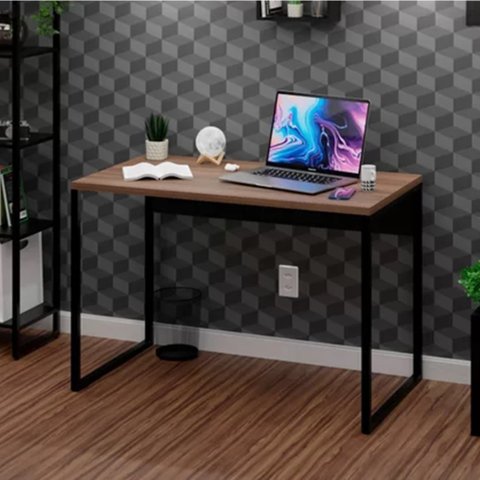Escrivaninha Mesa Escritório Diretor Estilo Industrial 100cm