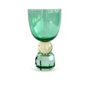 Ver imagem 2 de Conjunto 6 Taças em Vidro Verde Base Diamantada Amarelo e Verde 360ml BJ0069 Btc