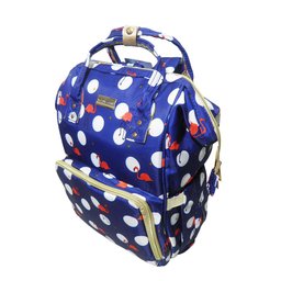 Mochila Maternidade Bebe Bolsa Flamingo Azul Multifuncional Impermeavel - 3