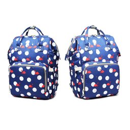 Mochila Maternidade Bebe Bolsa Flamingo Azul Multifuncional Impermeavel - 1