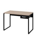 Ver imagem 3 de Mesa De Escritório Escrivaninha 1 Gaveta 100cm Industrial Carvalho