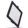 Luminaria Painel Led Quadrado Embutir 18w 6500k Preto Qluz - 2