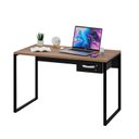 Ver imagem 2 de Escrivaninha Mesa Escritório Diretor 120cm Industrial Nogal Marrom