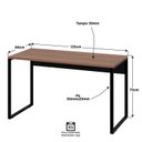 Ver imagem 4 de Escrivaninha Mesa Escritório Escrivaninha Diretor Estilo Industrial 135cm