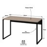 Escrivaninha Mesa Escritório Escrivaninha Diretor Estilo Industrial 135cm - 4