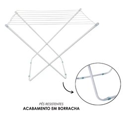Varal de Chão Portátil - Branco - 2
