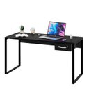 Ver imagem 2 de Escrivaninha Mesa Escritório Diretor com Gaveta 150cm Industrial Preto