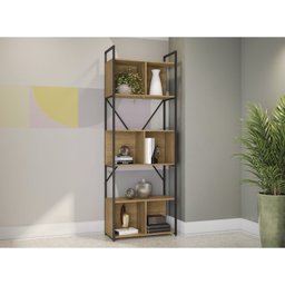 Kit 3 Estantes para Livros Industrial 7 Prateleiras 200cmx216cm Office - 5