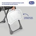 Ver imagem 5 de Cadeira de Alimentação Chicco Alta 6m -18kg Polly Preta - 6079756950610 6079756950610