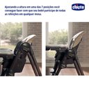 Ver mais imagens de Cadeira de Alimentação Chicco Alta 6m -18kg Polly Preta - 6079756950610 6079756950610