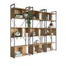 Kit 3 Estantes para Livros Industrial 7 Prateleiras 200cmx216cm Office - 2