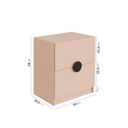 Ver imagem 3 de Mesa de Cabeceira 2 Gavetas Joy CabeCasa MadeiraOriginals Rosa Salmão
