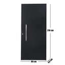 Ver imagem 3 de Porta Lambril de Alumínio 210 X 80cm com Puxador Linha Veneza Esquadrias Bergamo Abertura Direita