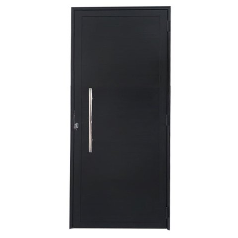 Porta Lambril de Alumínio 210 X 80cm com Puxador Linha Veneza Esquadrias Bergamo Abertura Direita