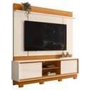 Ver imagem 1 de Estante Home Theater Siena Cinamomo/off White para Tv até 75” com Pés - Madetec