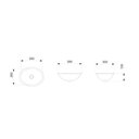 Ver imagem 3 de Cuba Branco Embutir Oval Pequena 39,0x30,0 Cm - Celite