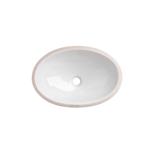 Cuba Branco Embutir Oval Pequena 39,0x30,0 Cm - Celite
