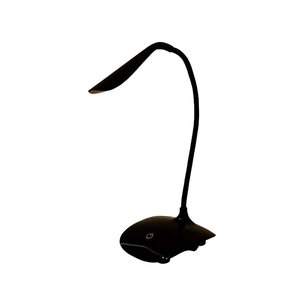 LUMINÁRIA DE MESA PRETA ARTICULÁVEL LED COM BASE RETA Essencial Iluminação - 3