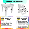 Mesa com Cadeira Infantil de Madeira Resitente Azul Suporta 90kg - 2