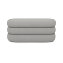 Ver imagem 2 de Banco Recamier Puff Cookie Baú 75 Cm -zahav Estofados:boucle/cinza-claro