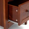 Mesa de Cabeceira 2 Gavetas Madeira Maciça Imbuia Nest - 4