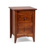 Mesa de Cabeceira 2 Gavetas Madeira Maciça Imbuia Nest - 2