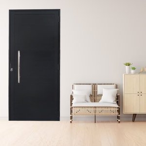 Porta Lambril de Alumínio 210 x 80cm com Puxador Linha Veneza Lado Esquerdo