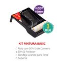 Ver imagem 2 de Kit Pintura Basic 3 Peças Suporte, Rolo de Lã e Bandeja Grande Cor Preto Durín
