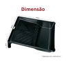 Kit Pintura Basic 3 Peças Suporte, Rolo de Lã e Bandeja Grande Cor Preto Durín - 5