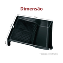 Ver imagem 5 de Kit Pintura Basic 3 Peças Suporte, Rolo de Lã e Bandeja Grande Cor Preto Durín