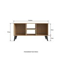 Ver imagem 5 de Rack Sala para Tv até 32 Polegadas 2 Portas 851 Casamia - Mel e Off White